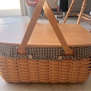 Longaberger Craft Keeper Basket with 2 Liners